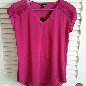 Fuchsia silky top
